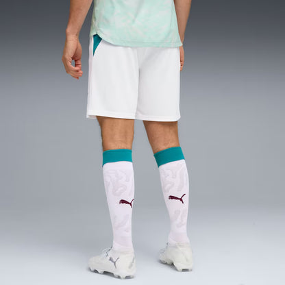 Puma Portugal 2026 Soccer Shorts - Puma White/Green Lagoon