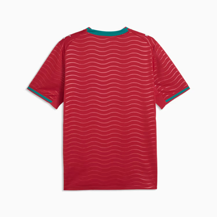 Puma Portugal Home Soccer Jersey - Club Red / Green Lagoon