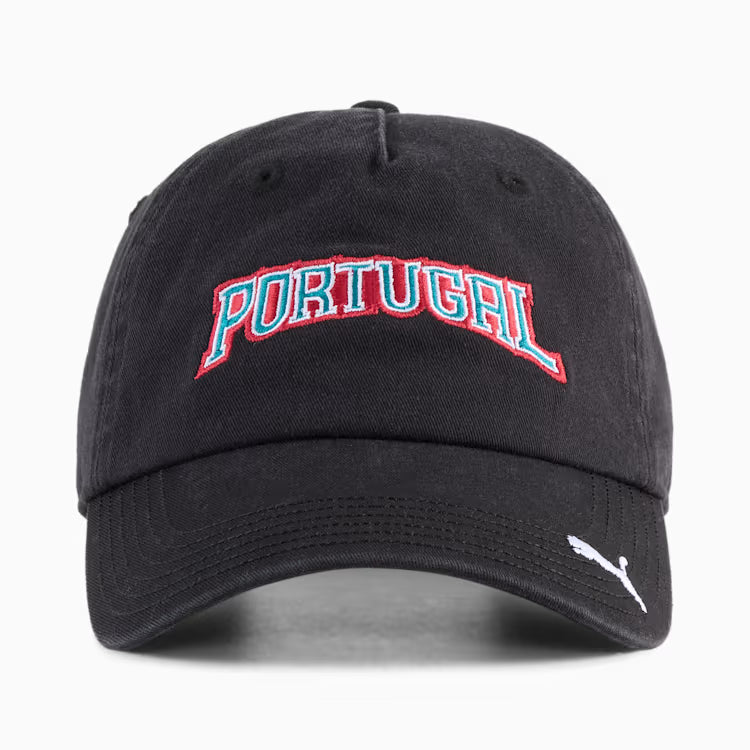 Puma Portugal ftblCulture Adjustable Hat - Puma Black / Puma White