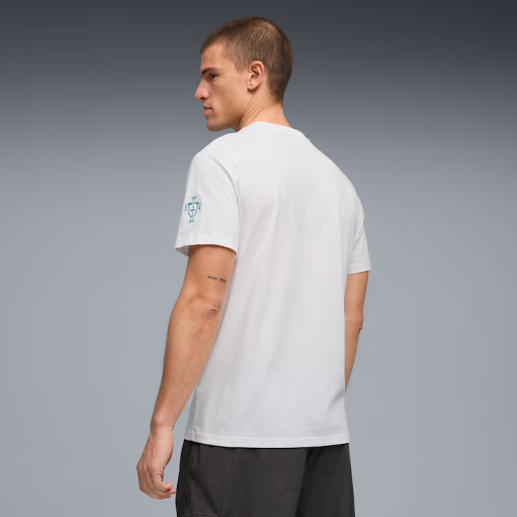 Puma Portugal FtblCulture Soccer Tee - Puma White / Green Lagoon