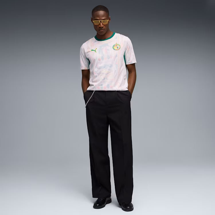 Puma Senegal Home Soccer Jersey - Puma White / Wild Green