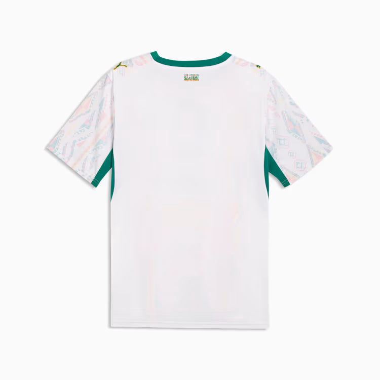 Puma Senegal Home Soccer Jersey - Puma White / Wild Green
