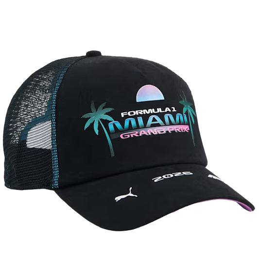 Puma F1 Miami Trucker Hat - Puma Black Puma Black OSFM