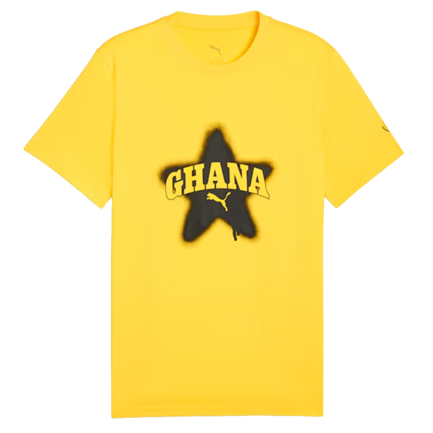 Puma Ghana FtblCulture Soccer Tee -  Pelé Yellow / Puma Black