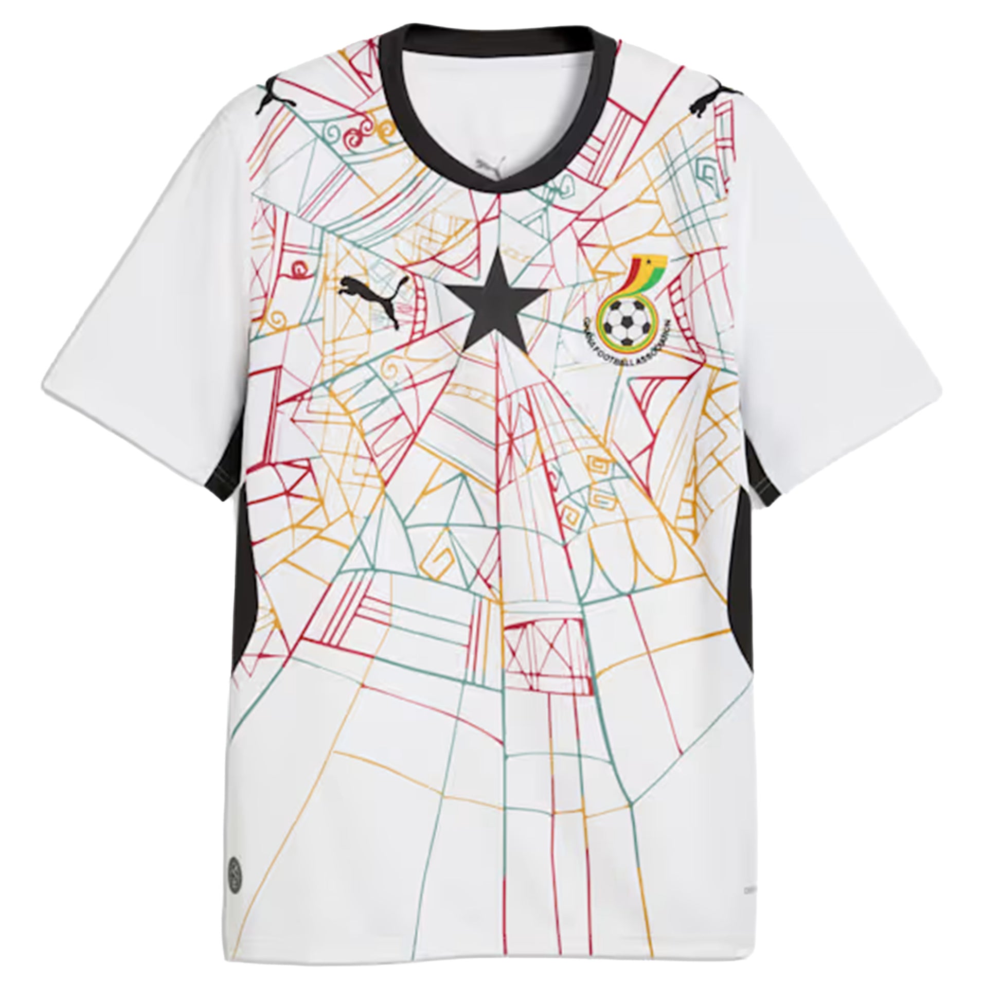 Puma Ghana Home Soccer Jersey - Puma White/Puma Black Puma Black Puma White