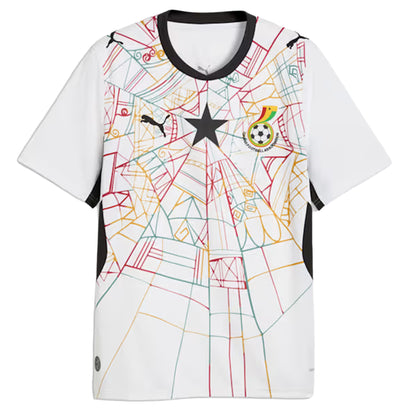 Puma Ghana Home Soccer Jersey - Puma White/Puma Black Puma Black Puma White