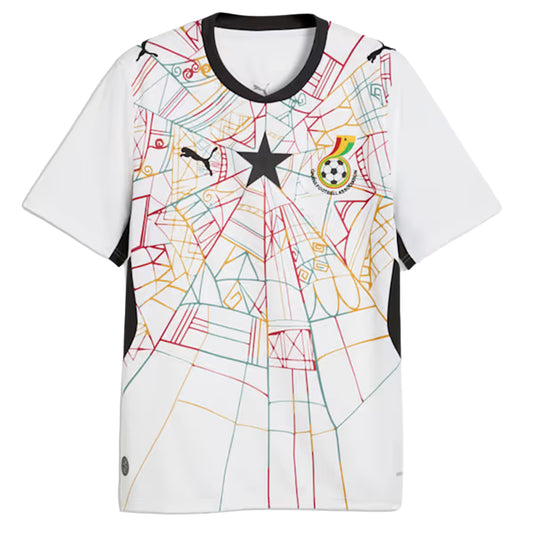 Puma Ghana Home Soccer Jersey - Puma White/Puma Black Puma Black Puma White