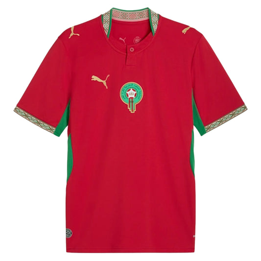 Puma Morocco 2026 Home Soccer Jersey - Fast Red/Victory Gold Fast Red Victory Gold