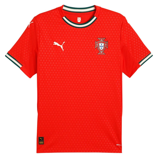Puma Portugal 2025-2026 Home Jersey - Sport Red / Sugared Almond Sport Red Sugared Almond