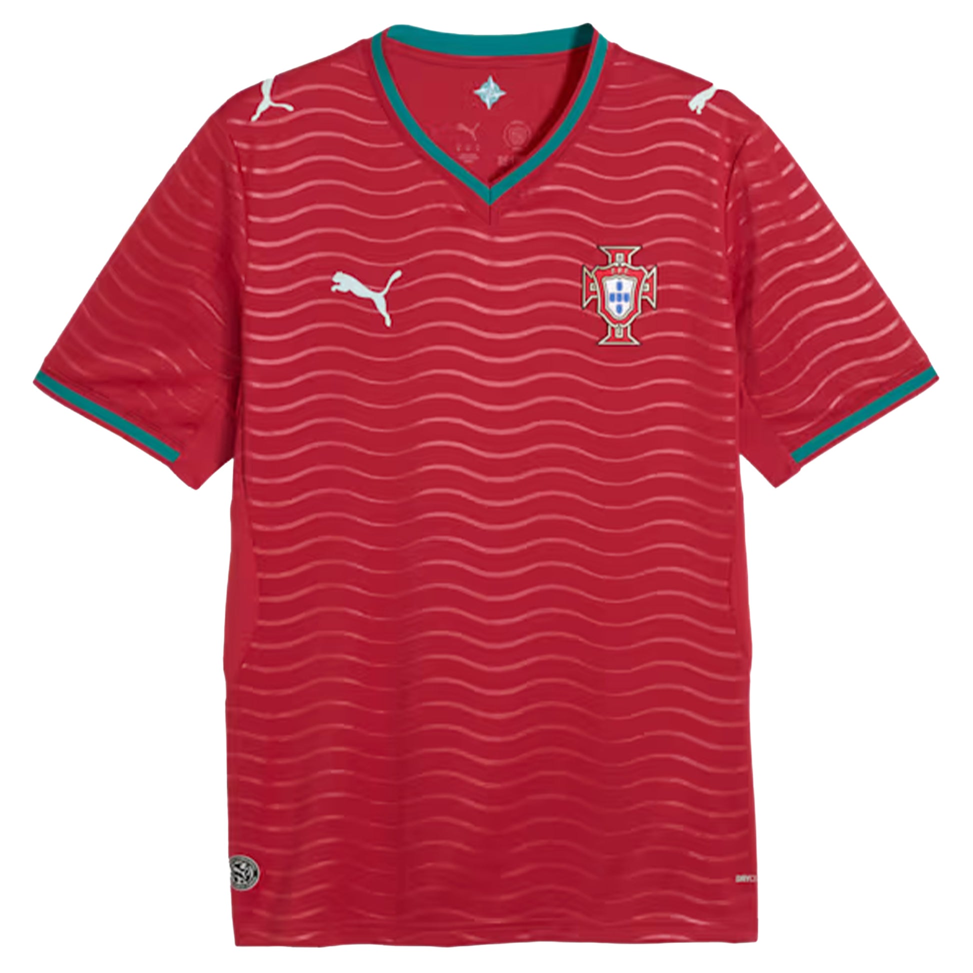 Puma Portugal Home Soccer Jersey - Club Red / Green Lagoon Club Red Green Lagoon