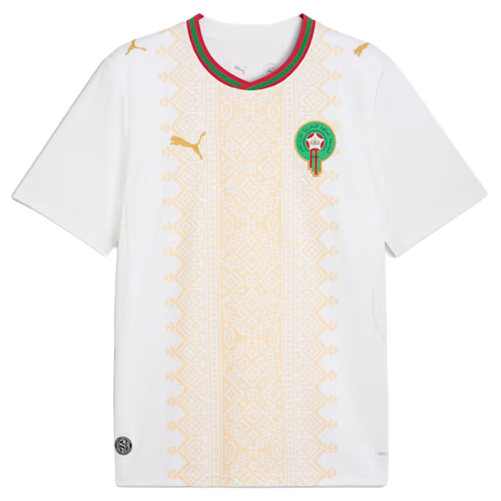 Puma Morocco Away Soccer Jersey - Puma White / Victory Gold Puma White Victory Gold