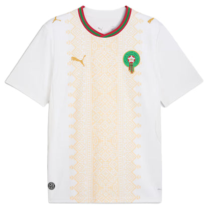 Puma Morocco Away Soccer Jersey - Puma White / Victory Gold Puma White Victory Gold