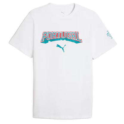 Puma Portugal FtblCulture Soccer Tee - Puma White / Green Lagoon Puma White Green Lagoon
