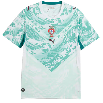 Puma Portugal Away Soccer Jersey - Puma White / Green Lagoon Puma White Green Lagoon
