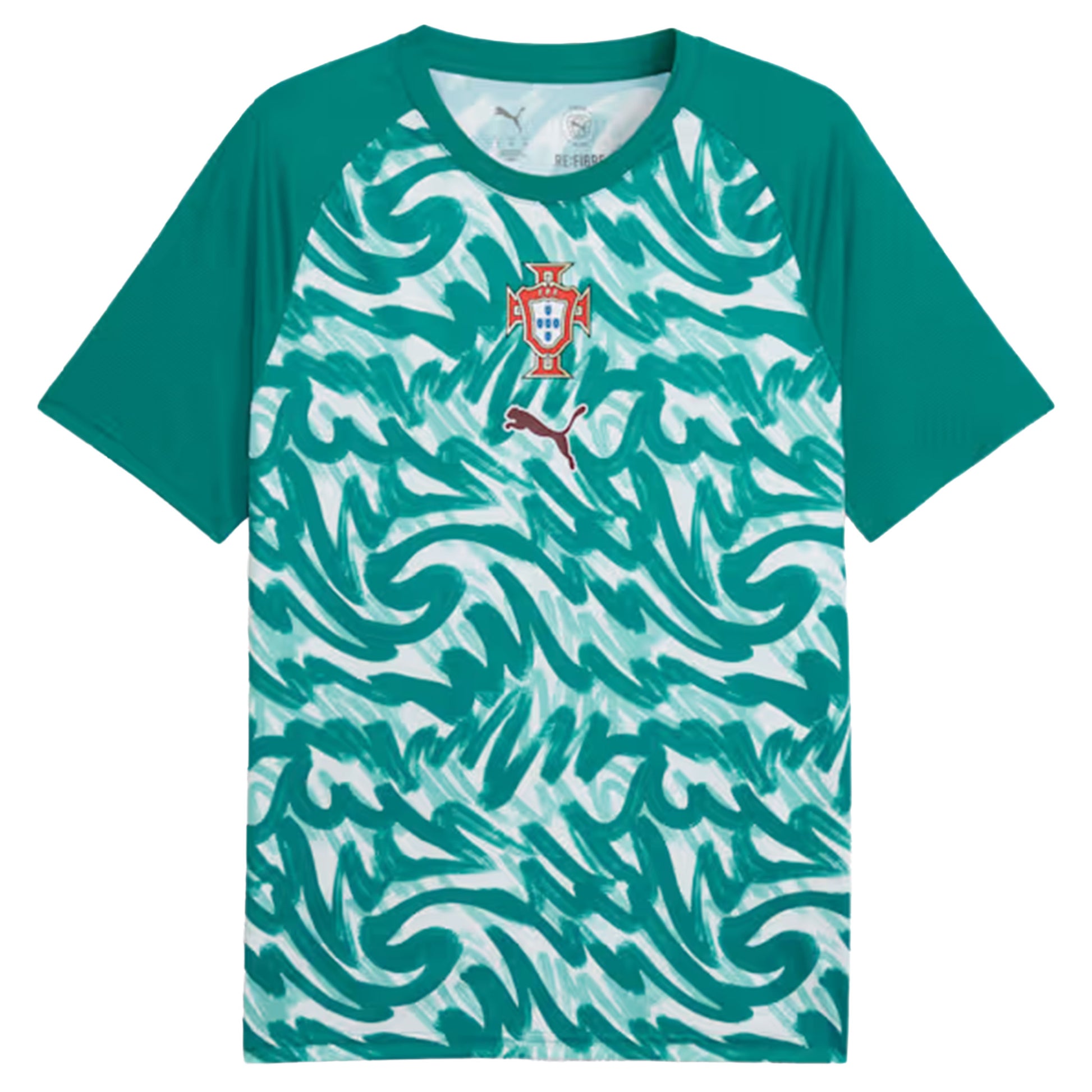 Puma Portugal Warmup Jersey - Green Lagoon / Ruby Shimmer