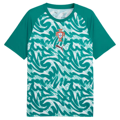 Puma Portugal Warmup Jersey - Green Lagoon / Ruby Shimmer