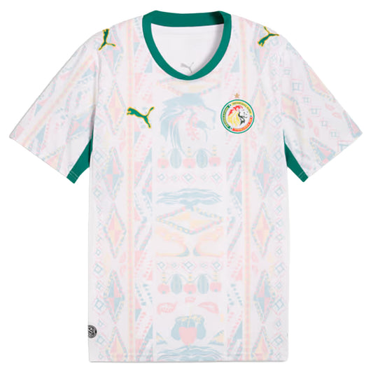 Puma Senegal Home Soccer Jersey - Puma White / Wild Green Puma White Wild Green