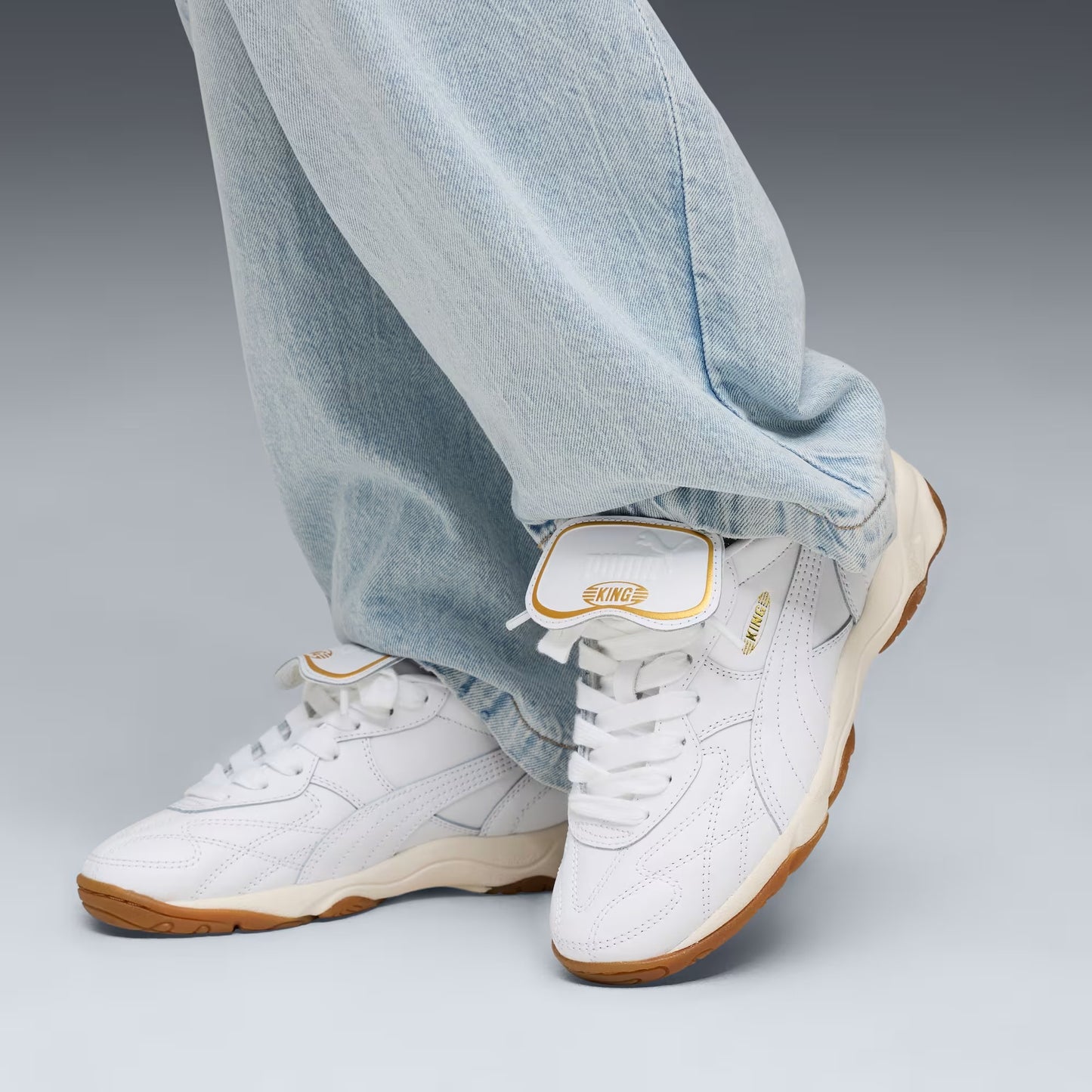 Grade School Puma King Indoor - White
