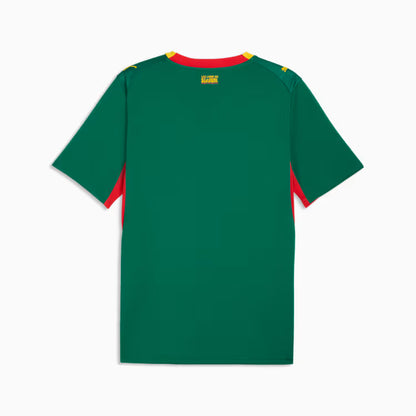 Puma Senegal Away Soccer Jersey - Wild Green / Puma Red