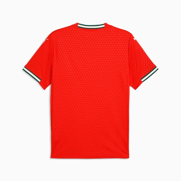 Puma Portugal 2025-2026 Home Jersey - Sport Red / Sugared Almond