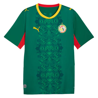 Puma Senegal Away Soccer Jersey - Wild Green / Puma Red Wild Green Puma Red