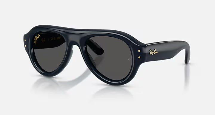Ray-Ban Aviator Puffer Sunglasses - Dark Blue / Ultra Black