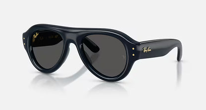 Ray-Ban Aviator Puffer Sunglasses - Dark Blue / Ultra Black