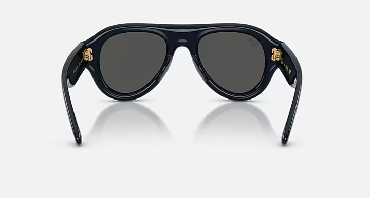 Ray-Ban Aviator Puffer Sunglasses - Dark Blue / Ultra Black