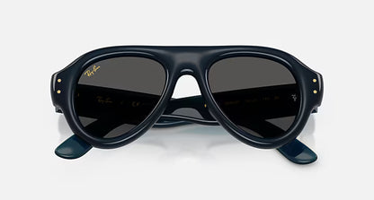 Ray-Ban Aviator Puffer Sunglasses - Dark Blue / Ultra Black