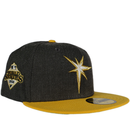New Era Tampa Bay Rays 59FIFTY Fitted Hat - Graphite/ Yellow/ Green