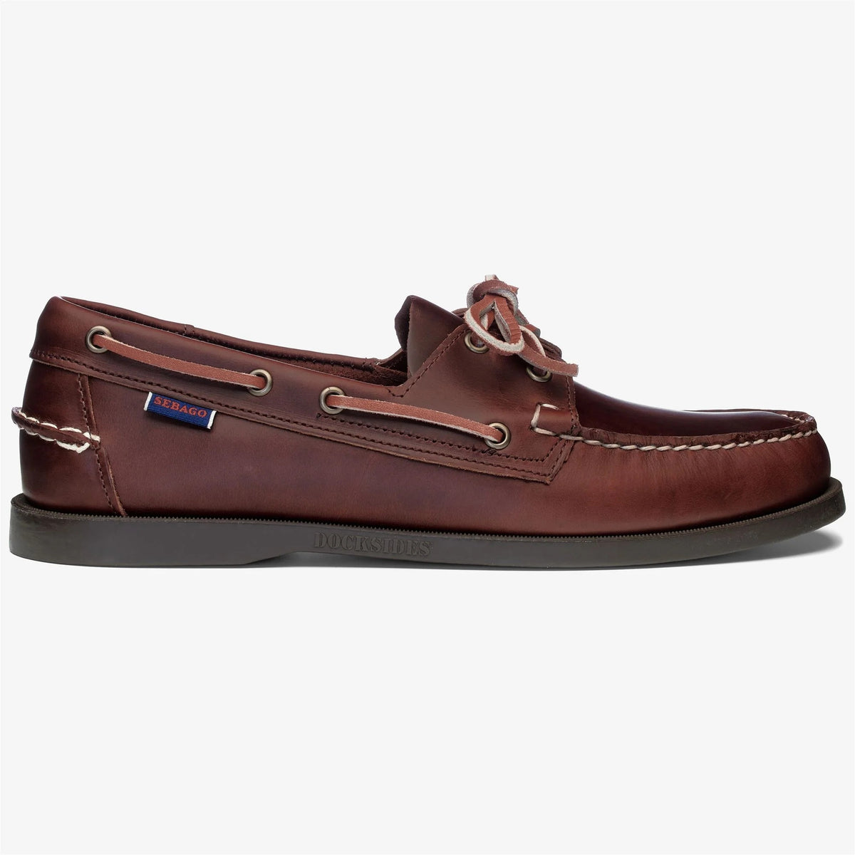 Sebago Docksides Brown Leather Boat Shoes Non Marking Sole Mens 9.5 WW Vintage Amazon.com | Sebago Mens Docksides Dark Brown 10.5 M  main image 4