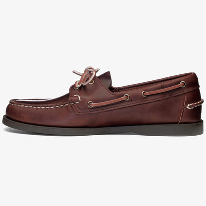 Men's Sebago Dockside Portland Waxed - Brown
