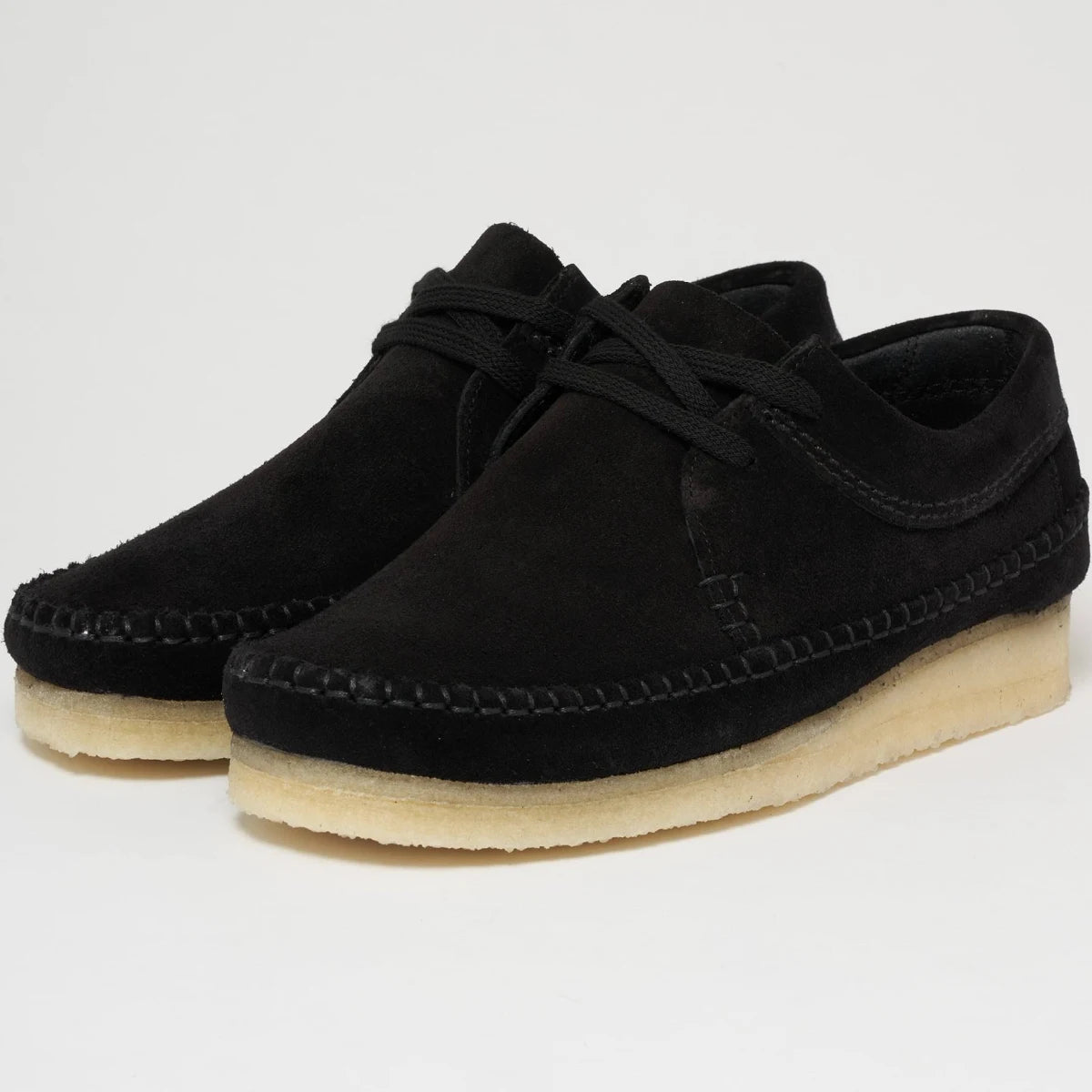 Men's Clarks Weaver Moccasins - Black Suede