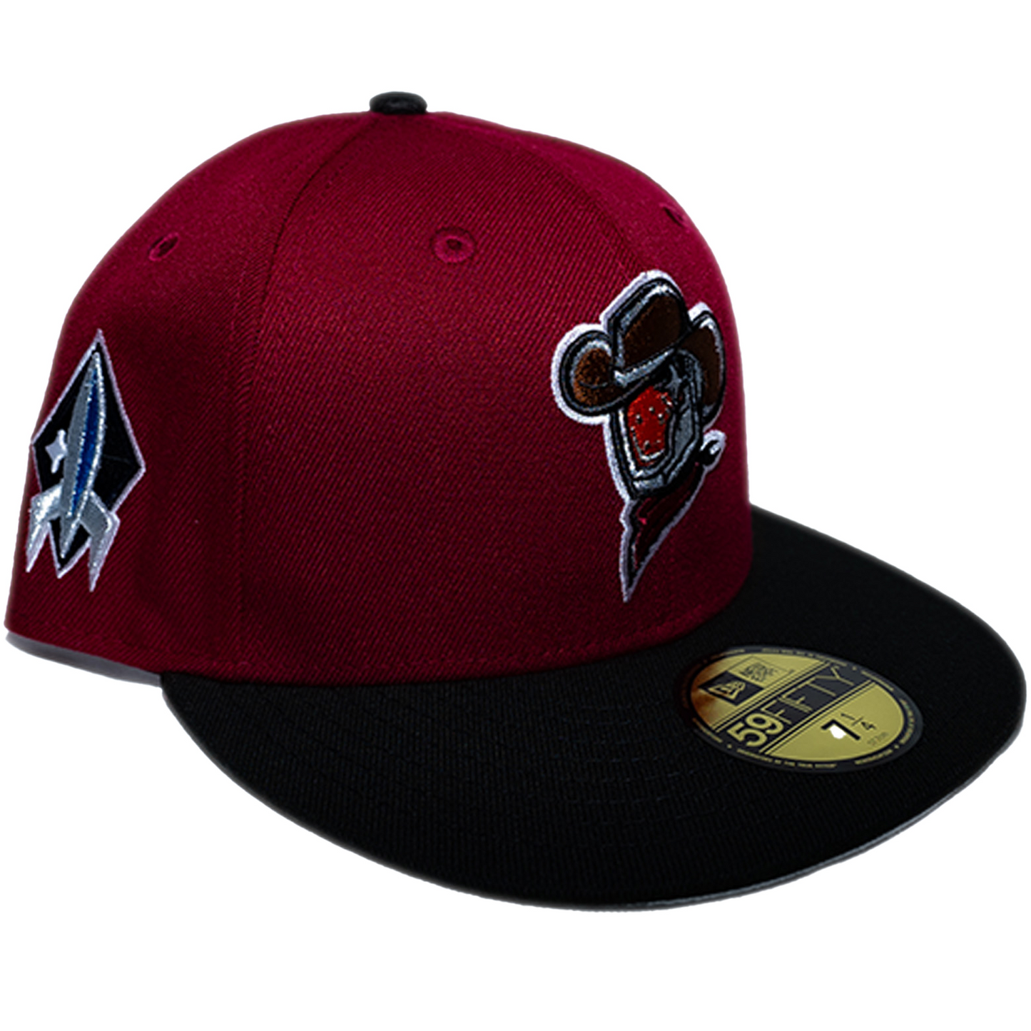 New Era Sugar Land Space Cowboys 59Fifty Fitted Hat - Red/ Black