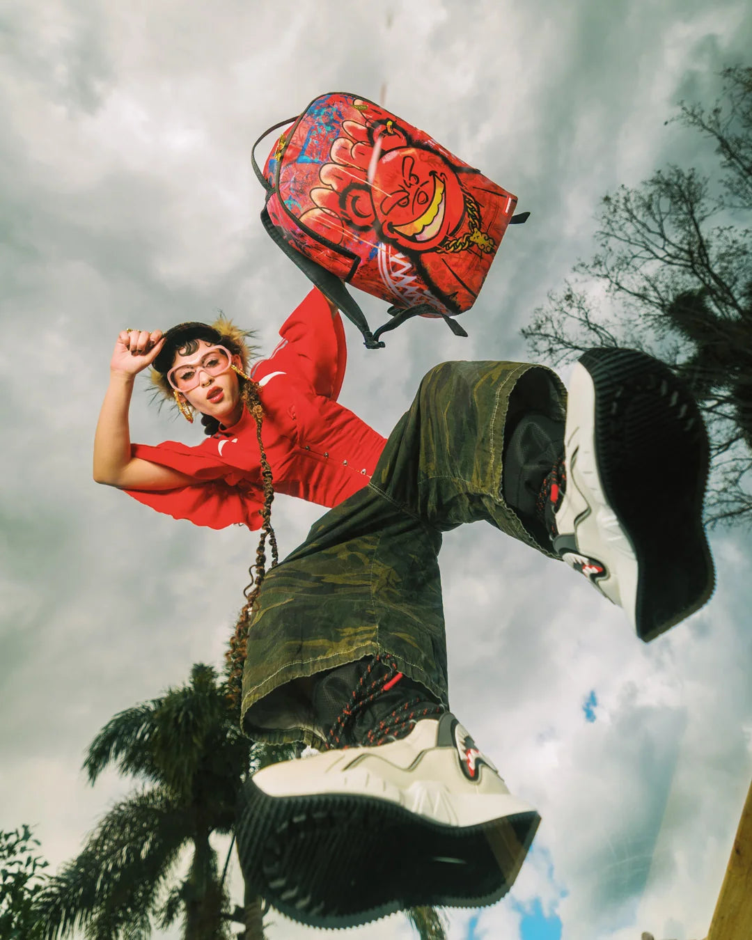 Sprayground Diablo Fire Mural - Red