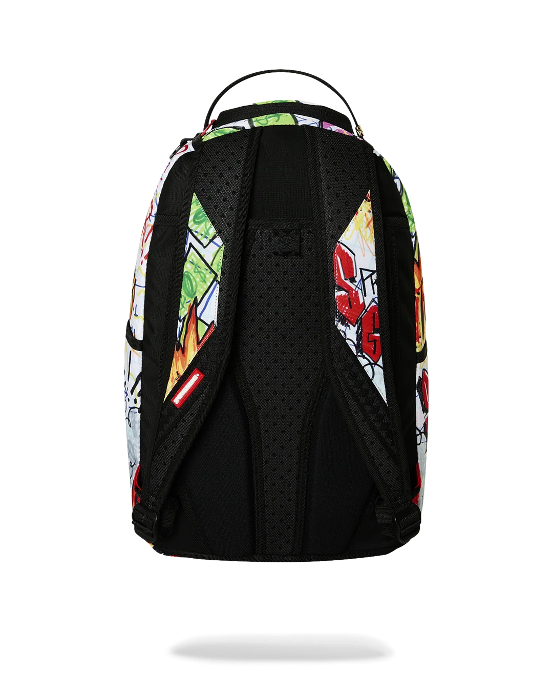 Sprayground Doodle Diablo Essay Backpack - White / Red / Green