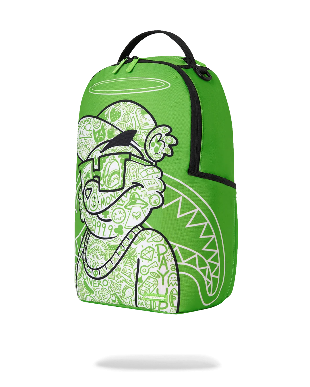 Sprayground Money Bear The Disruptor Backpack - Green / White