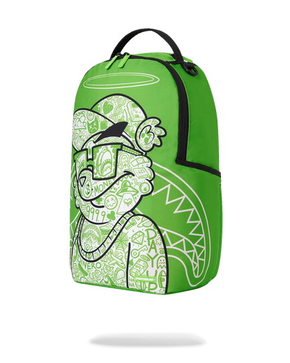 Sprayground Money Bear The Disruptor Backpack - Green / White