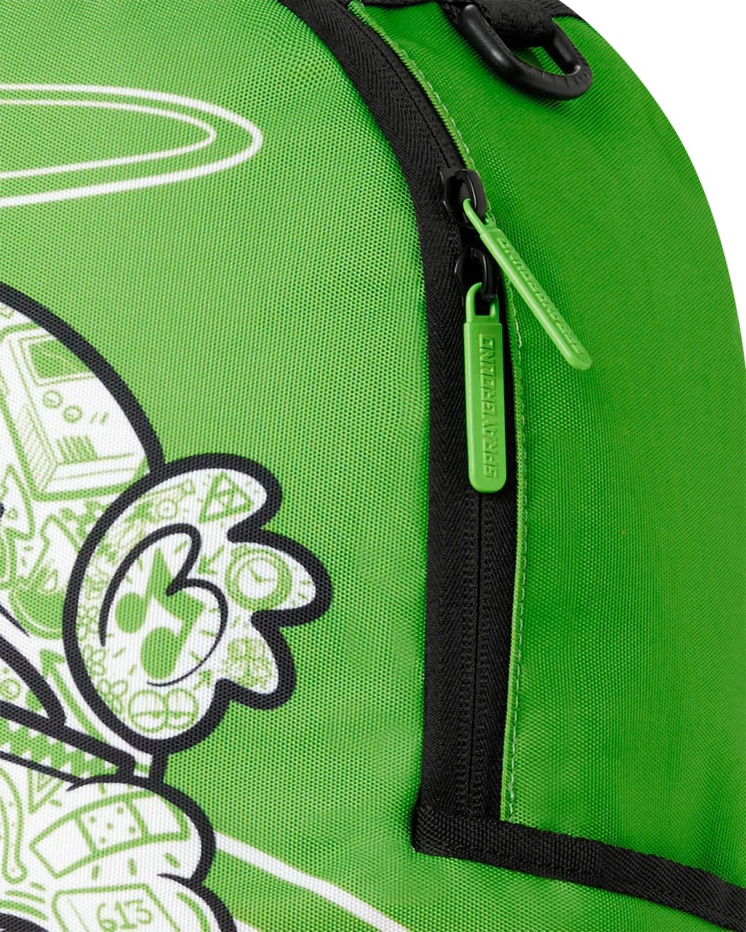 Sprayground Money Bear The Disruptor Backpack - Green / White