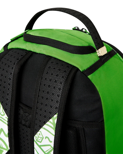Sprayground Money Bear The Disruptor Backpack - Green / White