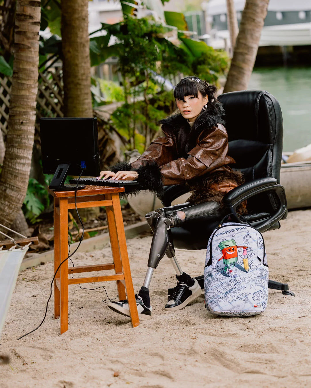 Sprayground Money Boy Schematics Backpack - Multicolor