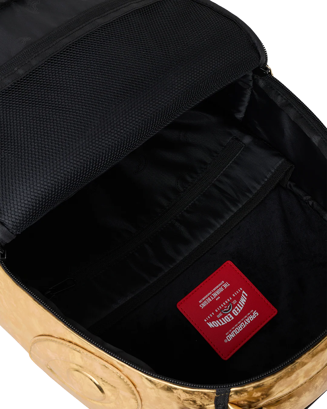 Sprayground Shark Central Golden Age Backpack -  Gold
