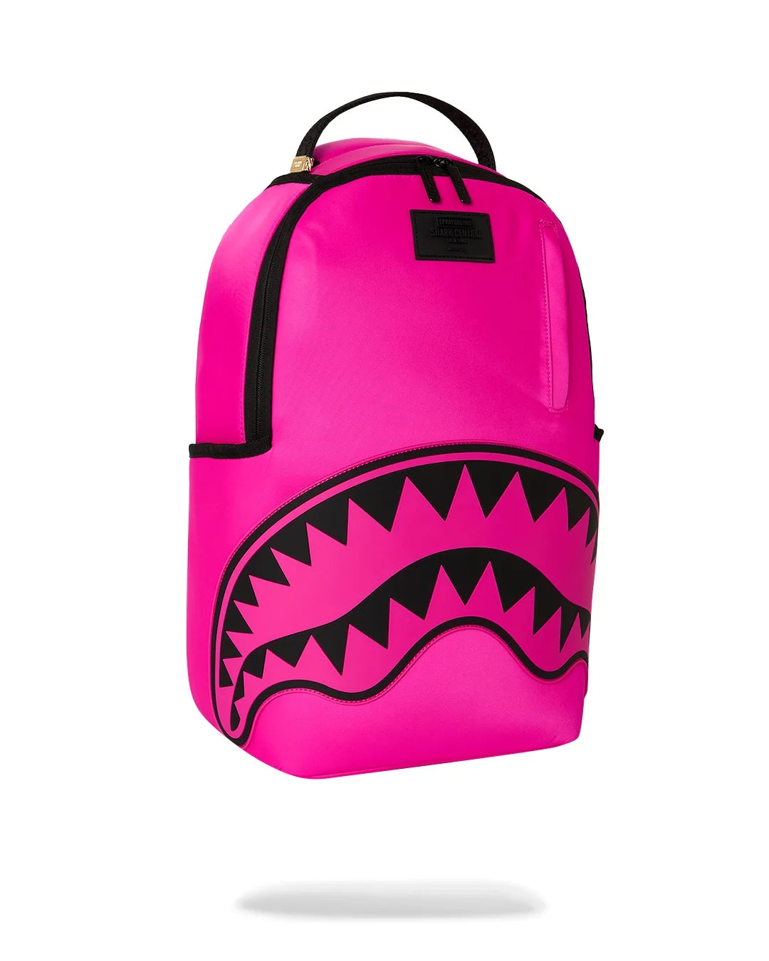 Sprayground Shark Central White Stencil Backpack - Pink