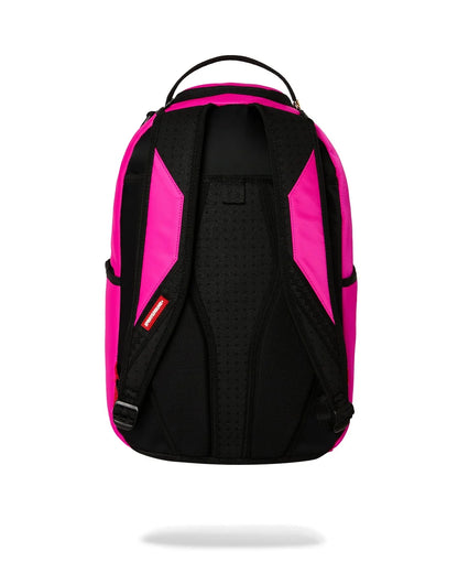 Sprayground Shark Central White Stencil Backpack - Pink