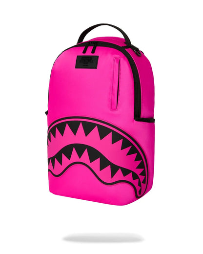 Sprayground Shark Central White Stencil Backpack - Pink