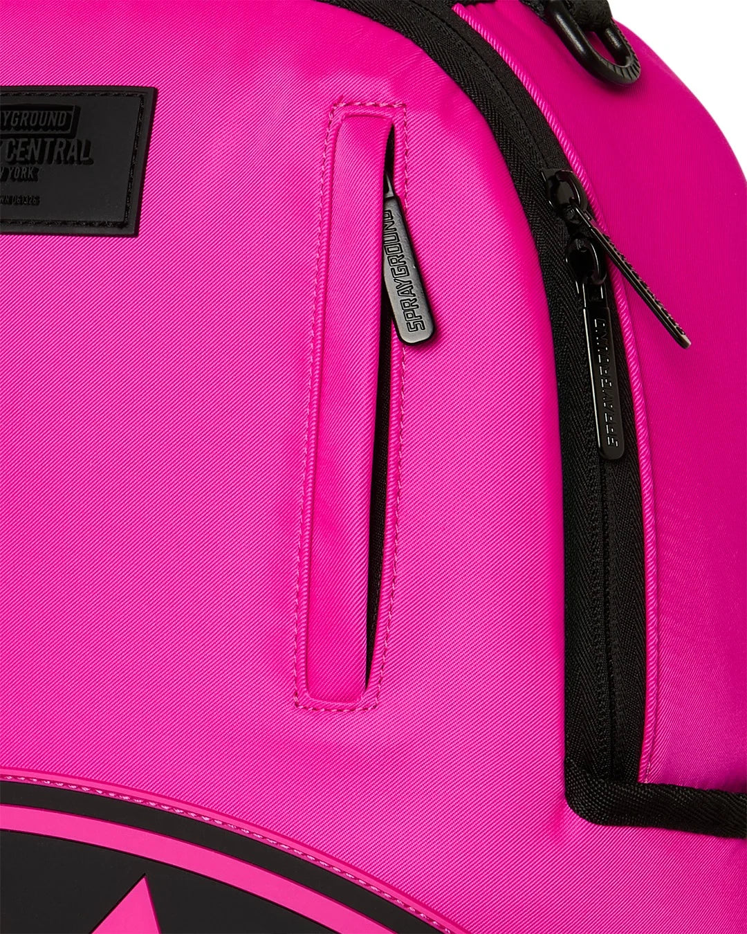 Sprayground Shark Central White Stencil Backpack - Pink