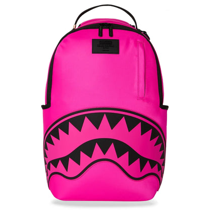 Sprayground Shark Central White Stencil Backpack - Pink
