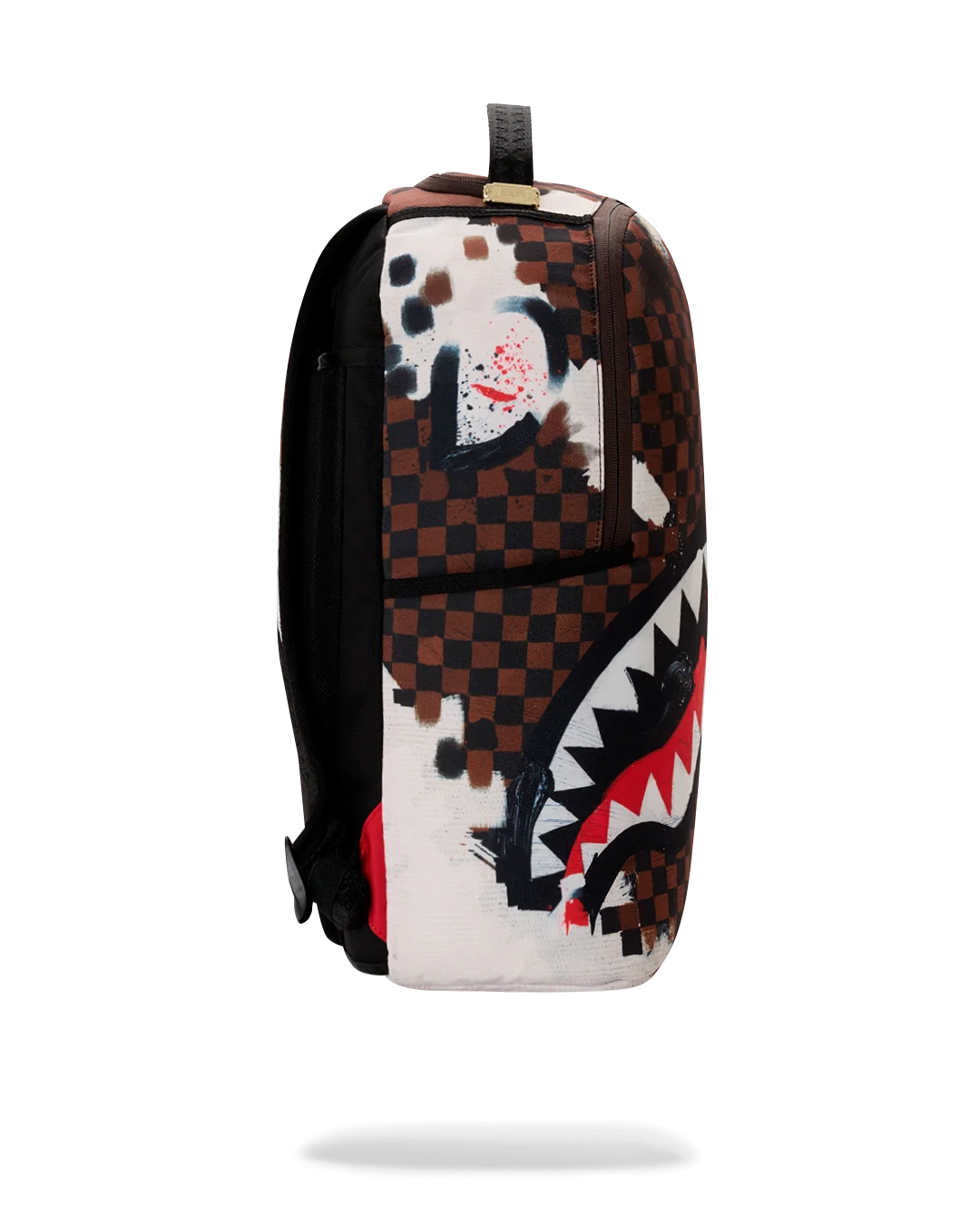 Sprayground Shark In Paris Backpack - Brown/White