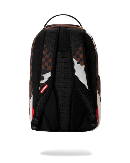 Sprayground Shark In Paris Backpack - Brown/White