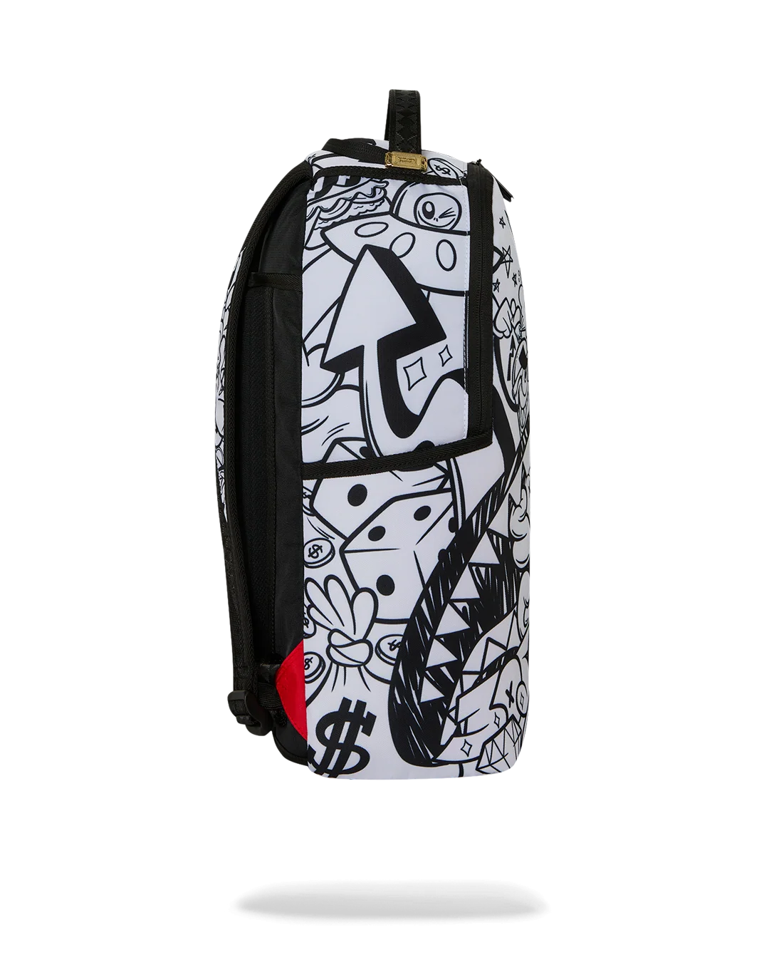 Sprayground Astromane Sky Writer Backpack - White / Black / Gold
